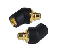 okcsc Adaptador en ángulo hembra IE300 a MMCX funciona con cables MMCX para SENNHEISER IE200, IE300, IE600, IE900 (1 par, negro)