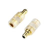 okcsc Adaptador hembra IE400 a MMCX para cable MMCX conectado a SENNHEISER IE100 IE400 IE500 adaptador de auriculares (1 par, transparente)