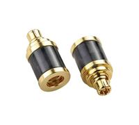 okcsc Adaptador IE300 macho a MMCX hembra, carcasa de fibra de carbono | Conector de audio HiFi chapado en oro de 24 quilates, funciona para cable MMCX conectado con Sennheiser IE200 / IE300 / IE600