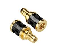 okcsc Adaptador IEM IE400 macho a MMCX hembra, carcasa de fibra de carbono | Conector de audio HiFi chapado en oro de 24 quilates, funciona para cable MMCX conectado con Sennheiser IE 100 PRO/IE 400 PRO