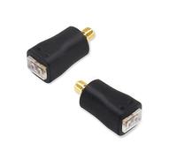 okcsc Adaptador MMCX a 0.78 hembra para cable 0.78 | Conectado a Westone W40 W60 W80 Sennheiser IE300 Shure SE315 ATH-E40 FiiO FH15 FH5 (1 par negro)