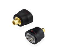 okcsc Adaptador MMCX a hembra de 0,75 mm para cable de 0,75 mm | Conectado a Shure SE846 SE535 SE425 SE215 Sennheiser IE 900 IE 600 Ultimate Ears UE900 (1 par negro)