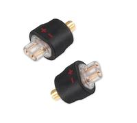 okcsc Adaptador MMCX a hembra estándar de 2 pines de 0,78 mm para cable de | Conectado a CCA C16 A10 TRN IM1 TFZ Queen (1 par negro)