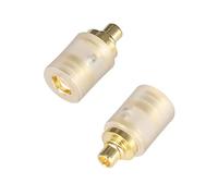 okcsc Adaptador recto hembra IE300 a MMCX para cable MMCX conectado a SENNHEISER IE200 IE300 IE600 IE900 adaptador de auriculares (1 par, transparente)