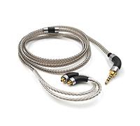 OKCSC Cable de auriculares MMCX chapado en plata de alta pureza monocristalino de cobre para audio final E4000/E5000/B1/B2/B3/A8000/Make1/Make2/Make3 IEM cable con enchufe de 2,5 mm