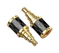 okcsc IE40PRO Adaptador IEM macho a MMCX hembra, carcasa de fibra de | Conector de audio HiFi chapado en oro de 24 quilates, funciona para cable MMCX conectado con auriculares Sennheiser IE40PRO