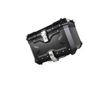 OKDJX Caja de Equipaje para Benelli TRK502X 38L/45L, Baúl Aleación Aluminio para Motocicleta, Alforjas, Soporte para, Portaequipajes, Caja Lateral, Accesorios para Maletero(Nero,45L)