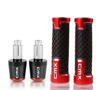 OKDJX Motocicleta manija para Honda Rebel CMX250C CMX500 CMX300 7/8 ''22mm, Accesorios para Motocicleta, Extremos De Empuñadura De Manillar, Extremo De Empuñadura De Barra CMX 250 300 500(Rosso)