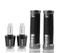 OKDJX Motocicleta manija para Honda Rebel CMX250C CMX500 CMX300 7/8 ''22mm, Accesorios para Motocicleta, Extremos De Empuñadura De Manillar, Extremo De Empuñadura De Barra CMX 250 300 500(Grey)