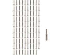 Okeeyseda 100 Piezas 1,9 2,2 Llanta de Rueda Imperial M2 Tornillo DecoracióN para 1/10 RC Crawler SCX10 90046 AXI03007 TRX4, B