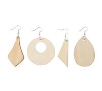 Okeeyseda 120 Piezas Colgante de Pendiente de Madera Espacios en de Madera Sin Terminar con 120 de Pendiente para Pendientes JoyeríA DIY