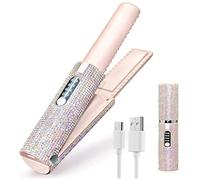 Okeeyseda 2 en 1 EléCtrico USB Alisador de Pelo Cepillo Alisador Plancha Peine Multifuncional Alisador Styler