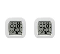 Okeeyseda 2 Piezas Mini TermóMetro Digital HigróMetro Interior HabitacióN Medidor de Humedad Medidor LCD Pantalla Sensor de Temperatura Indicador-