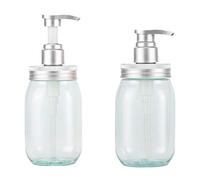 Okeeyseda 2PCS LocióN Gel de Ducha Dispensador de JabóN FáCil de Operar para Tipo de JabóN LíQuido o LocióN