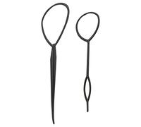 Okeeyseda 2pzs lazo pelo estilo de pelo Stylers del pelo de Negro