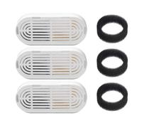 Okeeyseda 3 Filtros de Repuesto para Fuente de Agua de 108 Oz/3,2 L de Acero Inoxidable para Dispensadores de Agua para Perros y Gatos, Esponjas y Filtros de Espuma