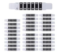 Okeeyseda 30 Piezas Tiras de TermóMetro para la Frente Tiras de TermóMetro Adhesivas Pegatinas de TermóMetro Reutilizables Pegatina de DecoloracióN