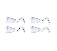 Okeeyseda 4 Pares de Protectores Laterales para Anteojos, Protectores Laterales Transparentes para Anteojos de Seguridad