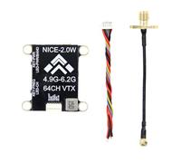 Okeeyseda 5,8G 2W VTX 2000mW 64CH FPV Transmisor de Vídeo PAL/NTSC Soporte para TBS OSD Ajuste de Parámetros para FPV RC Drone