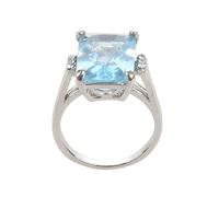 Okeeyseda 6 Anillos De Cristal Azul para Mujer Zafiro Joyas De Piedras Preciosas Estilo Europeo Y Americano