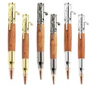 Okeeyseda 6 Bolígrafos de Acción Perno, Juego de Bolígrafos para Carpintería, Duraderos y Fáciles Usar, Juego de Bolígrafos, Kit para Hacer Bolígrafos para Manualidades Caseras de Bricolaje