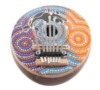 Okeeyseda 7 Teclas Sintonizables CáScara de Mbira Kalimba PortáTil Dedo Ajustable Piano Instrumento Musical