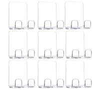 Okeeyseda 9 Autoadhesivos Acrílicos para Soporte de Maquinillas de Afeitar, Gancho de Ducha para Baño, Organizador de Cocina, Tapón de Maquinillas de Afeitar, Toalla (Transparente)