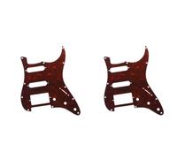 Okeeyseda Accesorios para Guitarra Golpeador de Guitarra Eléctrica Cubierta Frontal Golpeador de Guitarra Eléctrica Carey Rojo