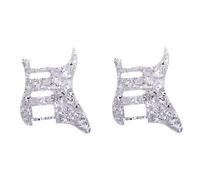 Okeeyseda Accesorios para Guitarra Golpeador de Guitarra Eléctrica Cubierta Frontal Golpeador de Guitarra Eléctrica Carcasa Negra y