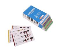 Okeeyseda Acordes de Piano Tarjetas Flash para 120 Acordes, Divertidas Tarjetas Flash Educativas para Piano, Estudiantes de Música