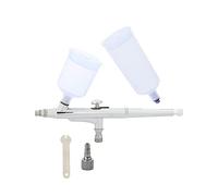 Okeeyseda AeróGrafo Herramienta de PulverizacióN 0.5Mm AlimentacióN por Gravedad Doble AccióN Tatuaje de Pastel de AeróGrafo Pistola de Pintura Aerografo Herramienta de UñAs 20Cc 40Cc