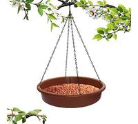 Okeeyseda Alimentador de Agua Colgable Rociador Solar para PáJaros Pedestal Fuente de BañO para PáJaros Sin Bomba