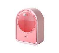 Okeeyseda Almohadillas de AlgodóN Montadas en la Pared, Almacenamiento, Organizador de BañO, Hisopo de AlgodóN de PláStico, TampóN, Contenedor de CosméTicos, Rosa