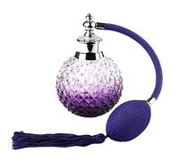 Okeeyseda Botella de Perfume Vintage VacíA de 100 Ml Botella de Vidrio Recargable con Atomizador