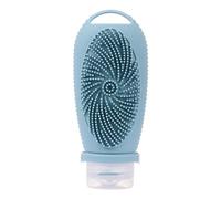 Okeeyseda Botella de Viaje de Silicona Recargable, Cepillo de Limpieza, de Champú Portátiles, Loción, Contenedor de Cosméticos, Viaje D