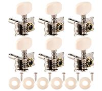 Okeeyseda Cabezal de MáQuina de AfinacióN de Clavijas de AfinacióN de Cuerdas de Guitarra AcúStica de 6 Uds.