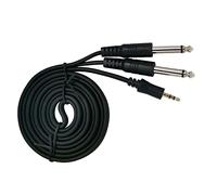 Okeeyseda Cable de Audio de 3,5 una Doble 6,5 1 Punto 2 Macho una Macho Cable Adaptador de óRgano ElectróNico