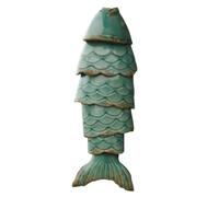 Okeeyseda Carillones de Viento con Forma de de Colores, Adornos Colgantes de Metal para Exteriores, Manualidades, Decoración para Ventanas del Hogar y Jardines, Color Esmeralda