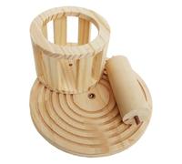 Okeeyseda Comedero de Heno de Madera, Accesorios para Jaulas, Comedero para Heno, Comedero para Heno, Comedero para Hámster, Dispensador de Comida