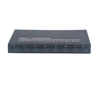 Okeeyseda Conmutador Gigabit Ethernet Conmutador de Fibra óPtica 8 Puertos de Fibra SC 2 1000M RJ45 Convertidor SC de Industrial 8F2E Enchufe UE