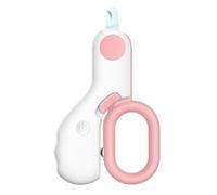 Okeeyseda Cortaúñas para Mascotas con Luz LED, Cortaúñas para Mascotas, Tijeras de Belleza para Garras de, Accesorios para Cachorros y Gatos, Color Rosa