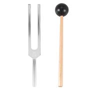 Okeeyseda Diapasón Aleación de Aluminio + Madera Bola Martillo Chakra Diagnóstico 528 HZ Con Juego de Mazo Diapasón Prueba de Nervioso Cuidado de