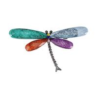 Okeeyseda Diseño Vintage Brillante Broches de Libélula de Diamante de Imitación de Cristal para Mujer Vestido Broche de Bufanda Alfileres Accesorios de Joyería Regalo Multicolor