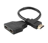 Okeeyseda Divisor en Dos Cable Adaptador Macho a Hembra Doble para Dos Convertidor Compatible con 480P 720P, 1080I, 1080P