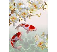 Okeeyseda DIY 5D Full Kit Kits de Arte de Diamantes para Adultos Fish Paint con Kits de Diamantes Bordado de Diamantes