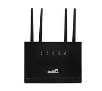 Okeeyseda Enrutador Inalámbrico WR710 300Mbps 4G LTE WiFi Router Módem 4 Antena Externa RJ45 WAN LAN con Ranura para Tarjeta Sim-Enchufe Europeo