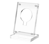 Okeeyseda Expositor de Púas de Guitarra Acrílica, Soporte Transparente para Púas de Guitarra, Caballete de Exhibición para Púas de Guitarra Coleccionable para Monedas