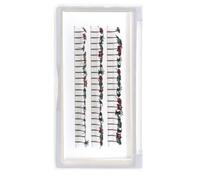 Okeeyseda Extensiones de Pestañas Postizas de Halloween, Accesorios de Decoración de Pestañas de Cosplay Coloridos para Maquillaje de Mujer de Navidad, 15 mm