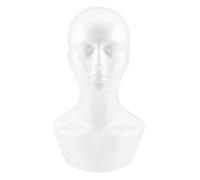 Okeeyseda Foam Male Display Mannequin simulado pelucas sombrero bufanda soporte modelo