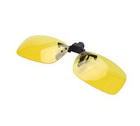 Okeeyseda Gafas de conduccion de vision con clip sin lente amarilla rectangulo